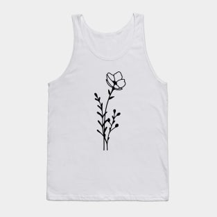 Minimal flowers Tank Top